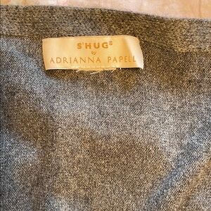 Adrianna Papell Heather Gray Knit Top